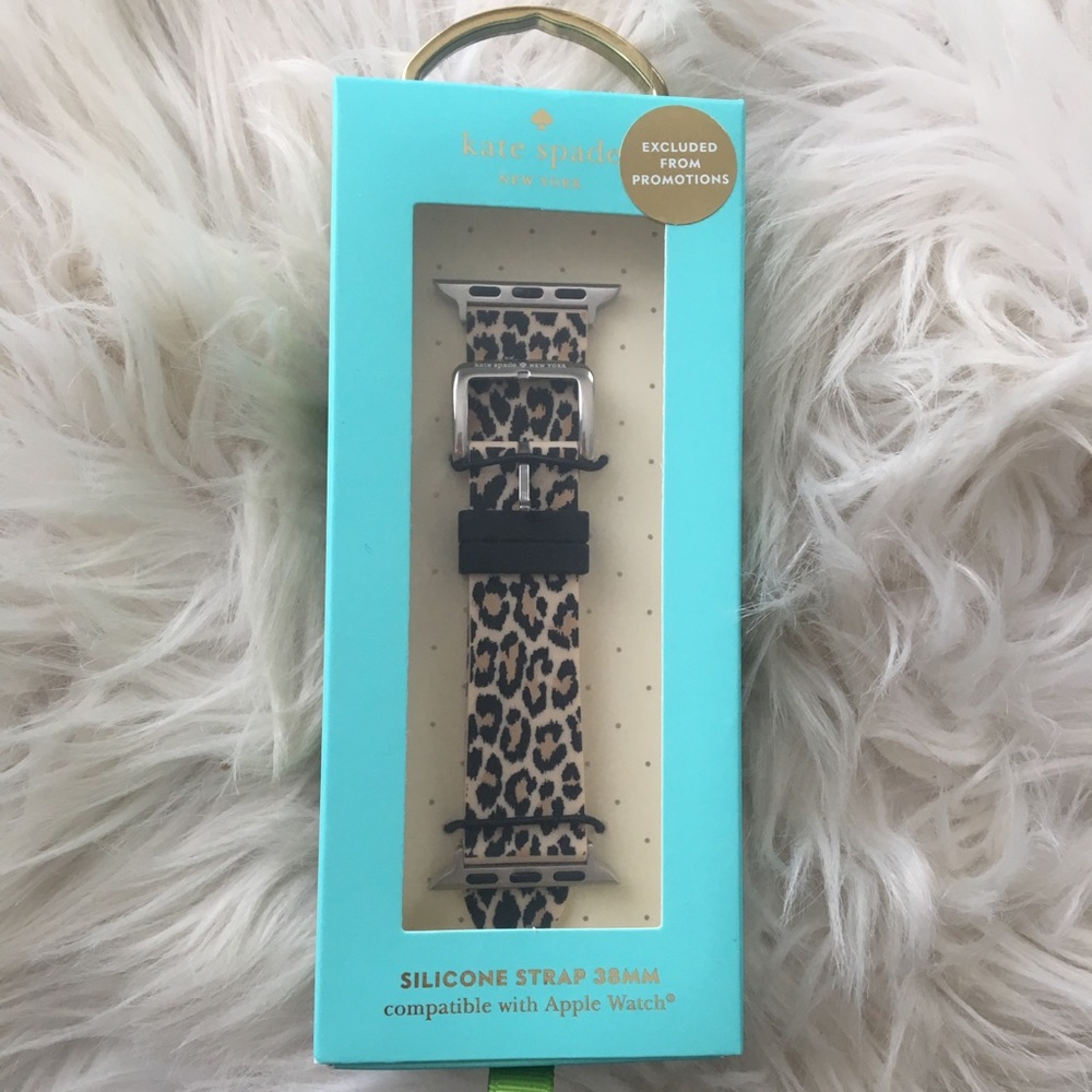 Kate Spade cheetah print Apple Watch strap